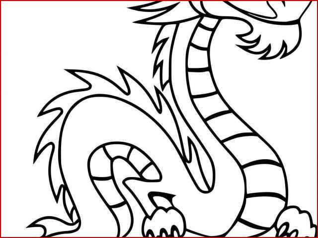 dessin facile de dragon