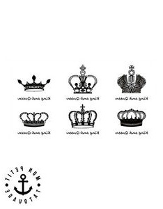 tatouage king queen poignet