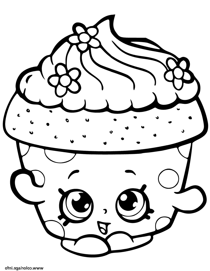 cupcake petal shopkin coloriage dessin