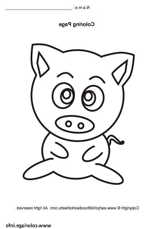 cochon mignon facile 11 coloriage dessin