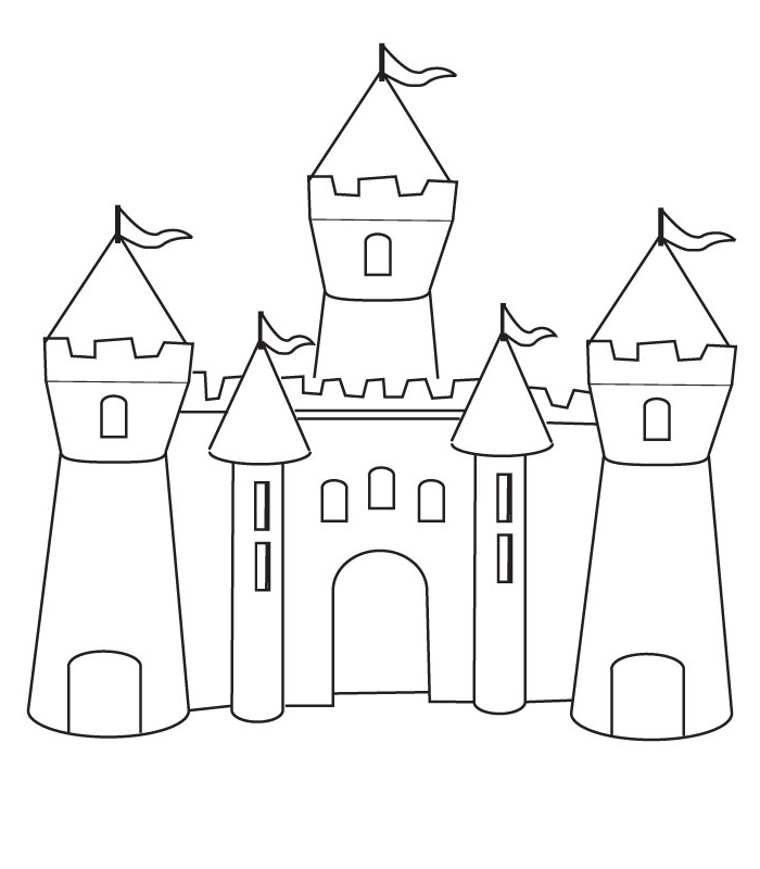 coloriage chateau