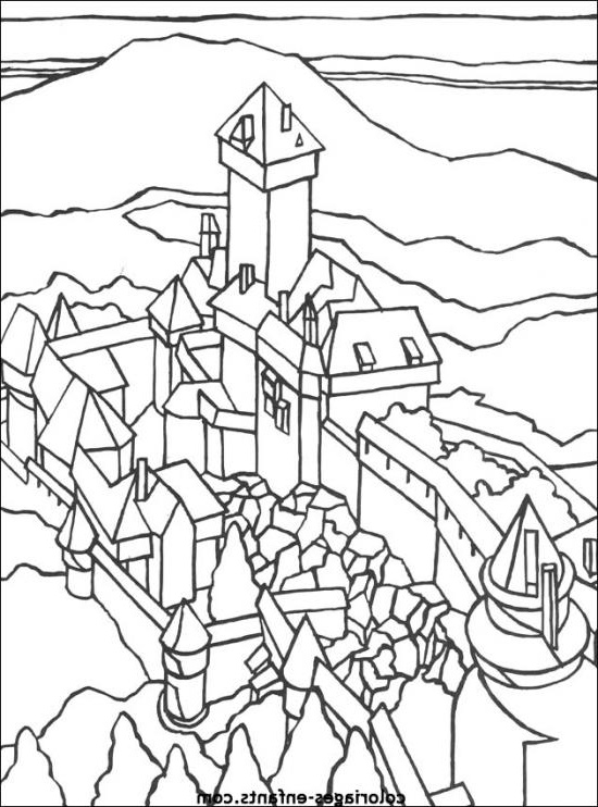dessin chateau fort maternelle