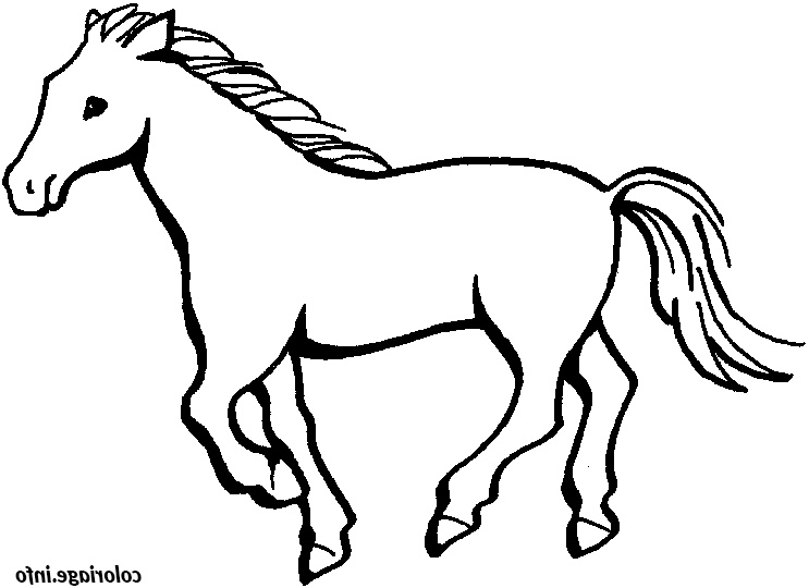 dessin de cheval coloriage