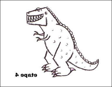 dessin tyrannosaure a imprimer