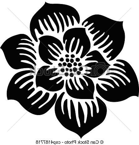 dessin de fleur simple a reproduire