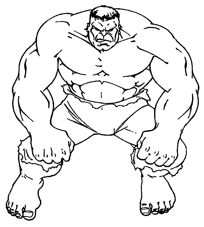 coloriage Hulk 0
