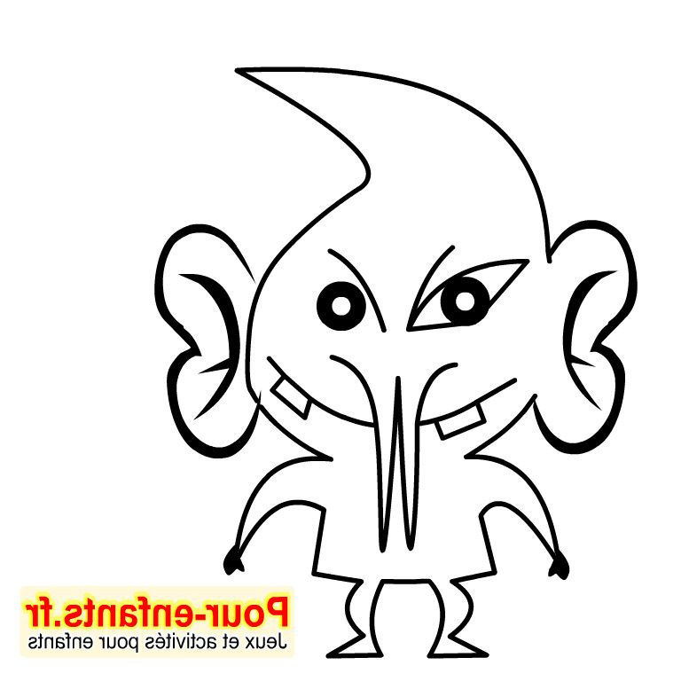 Dessin De Monstre Beau Stock Imprimer Un Dessin De Monstre