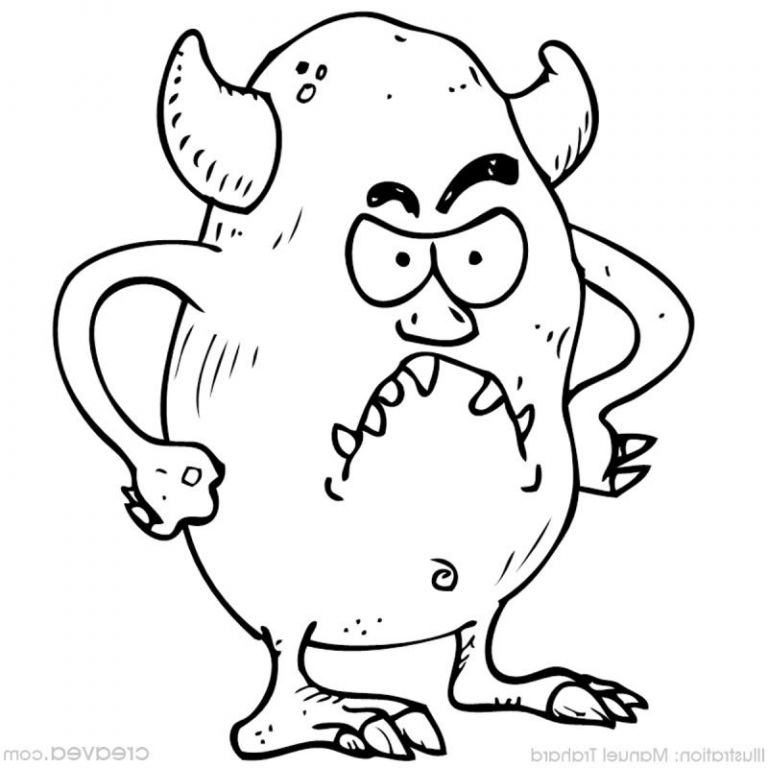 Dessin De Monstre Inspirant Photos 27 Dessins De Coloriage Monstre à Imprimer