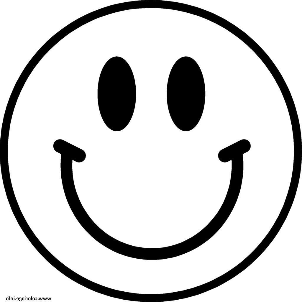 smiley emoticone original coloriage dessin