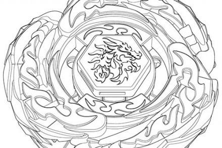 coloriage beyblade zyro debout