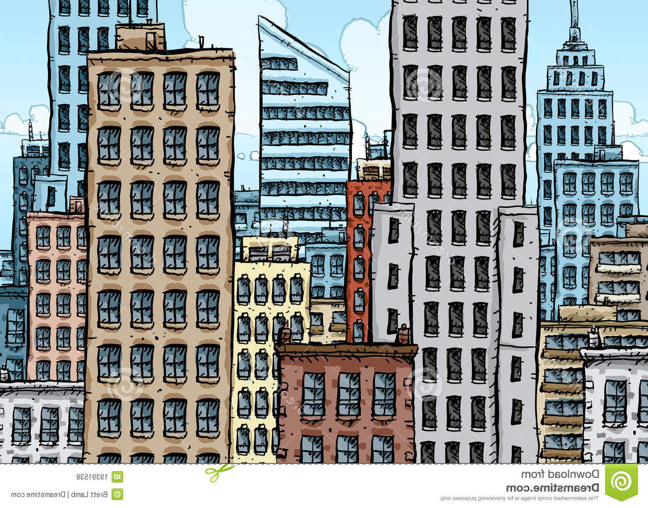 photos libres de droits grande ville de dessin animé image
