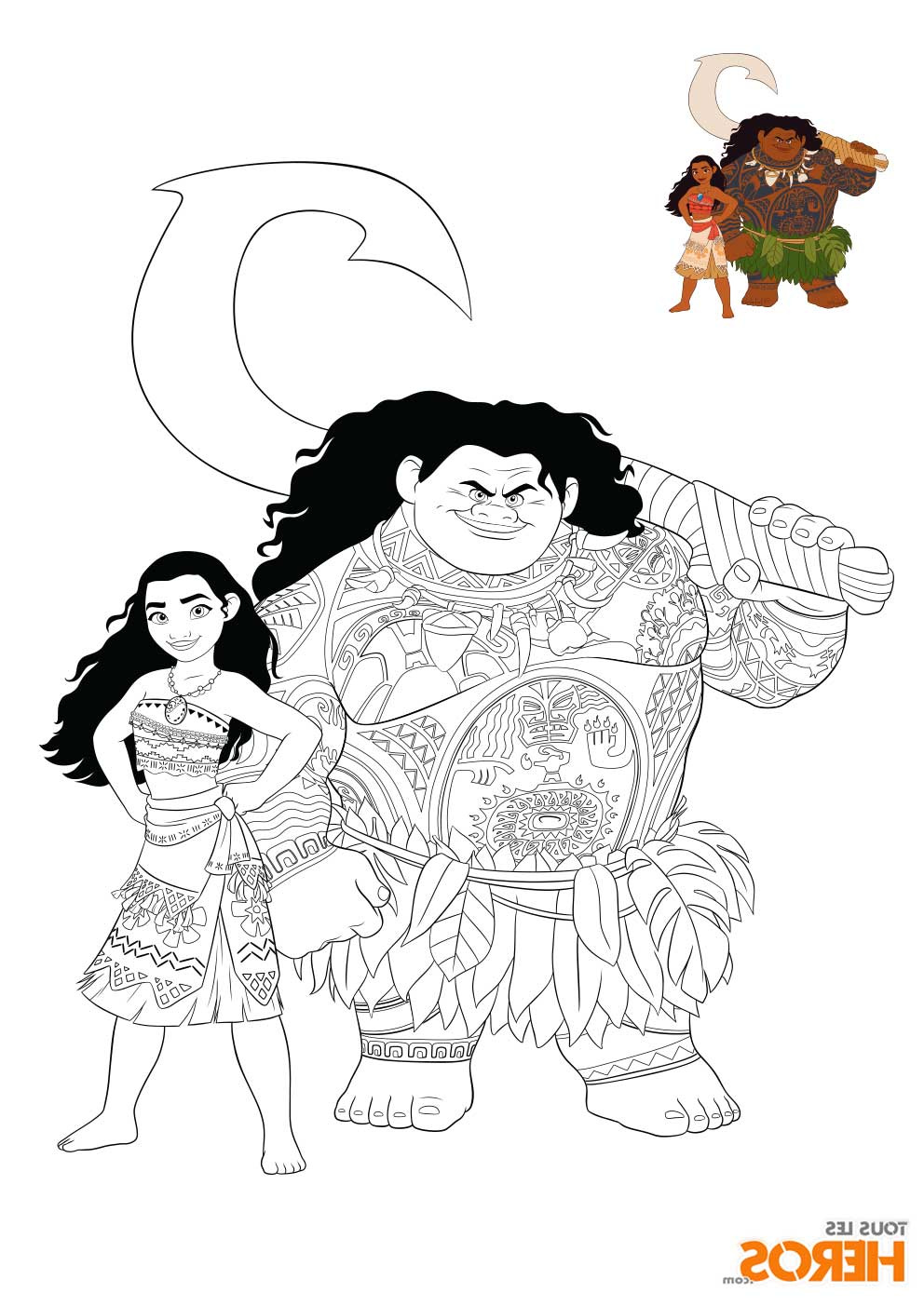 coloriages vaiana