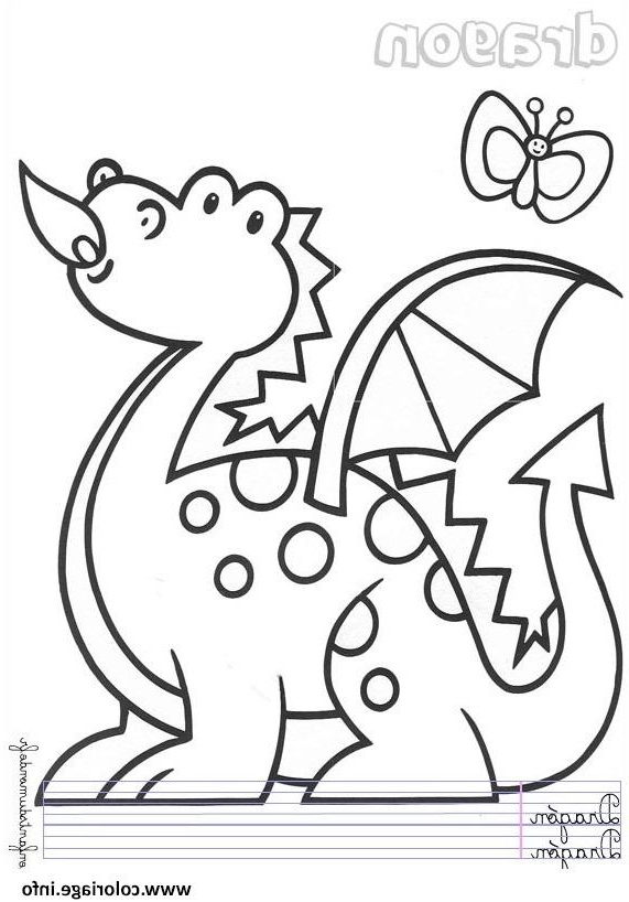 dragon maternelle enfant coloriage