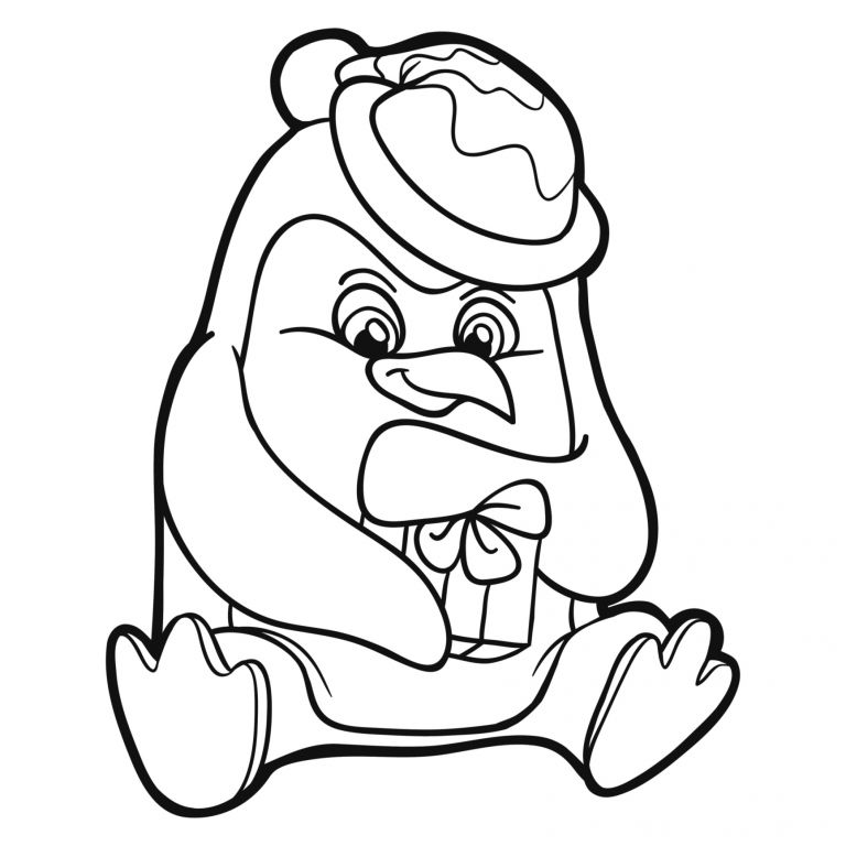 Dessin Facile De Noel Beau Photographie Coloriage Noël Pingouin à Imprimer