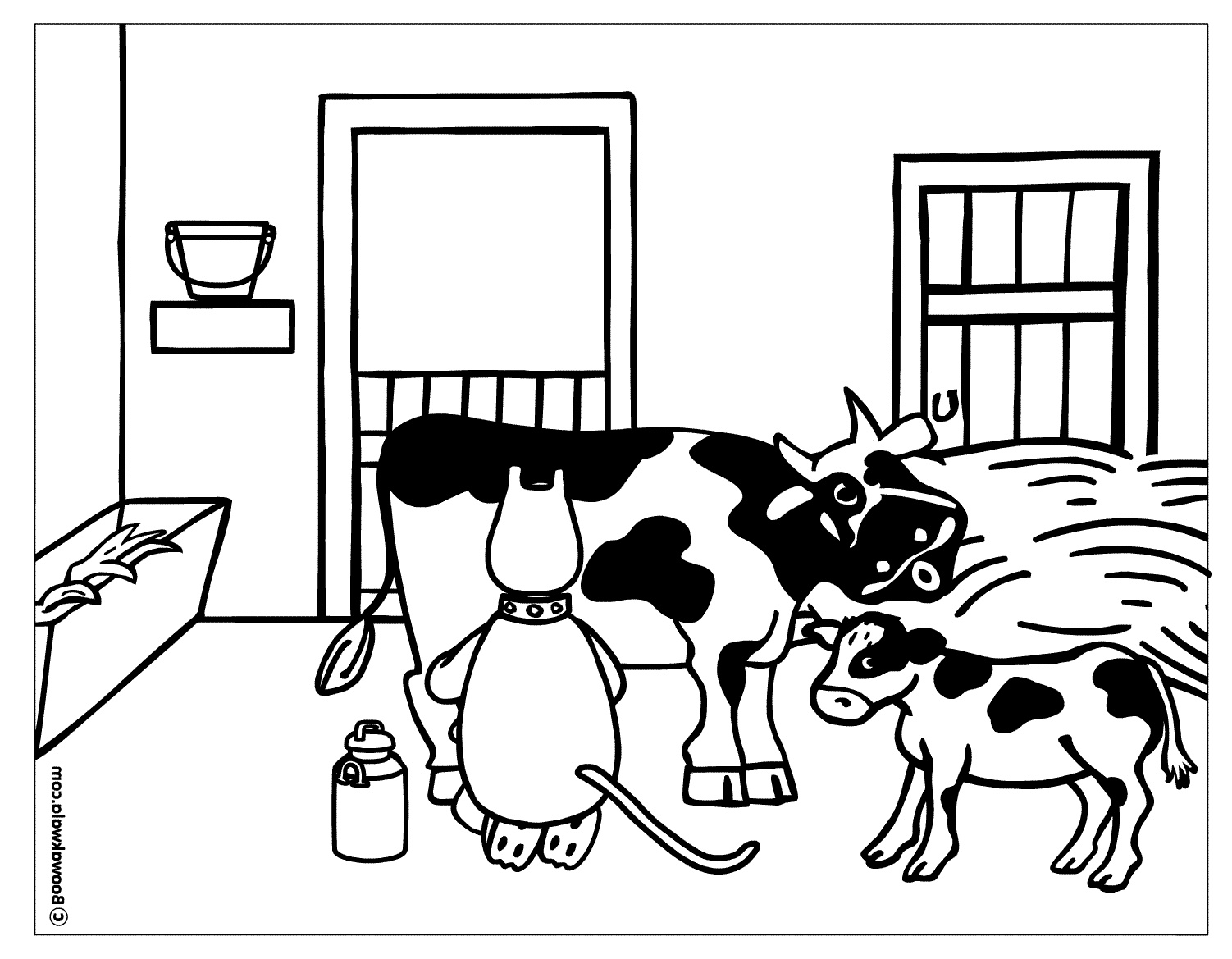 coloriage de vache a imprimer gratuit