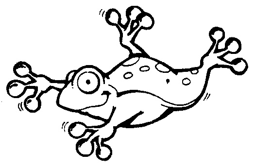 dessin de grenouille marrante