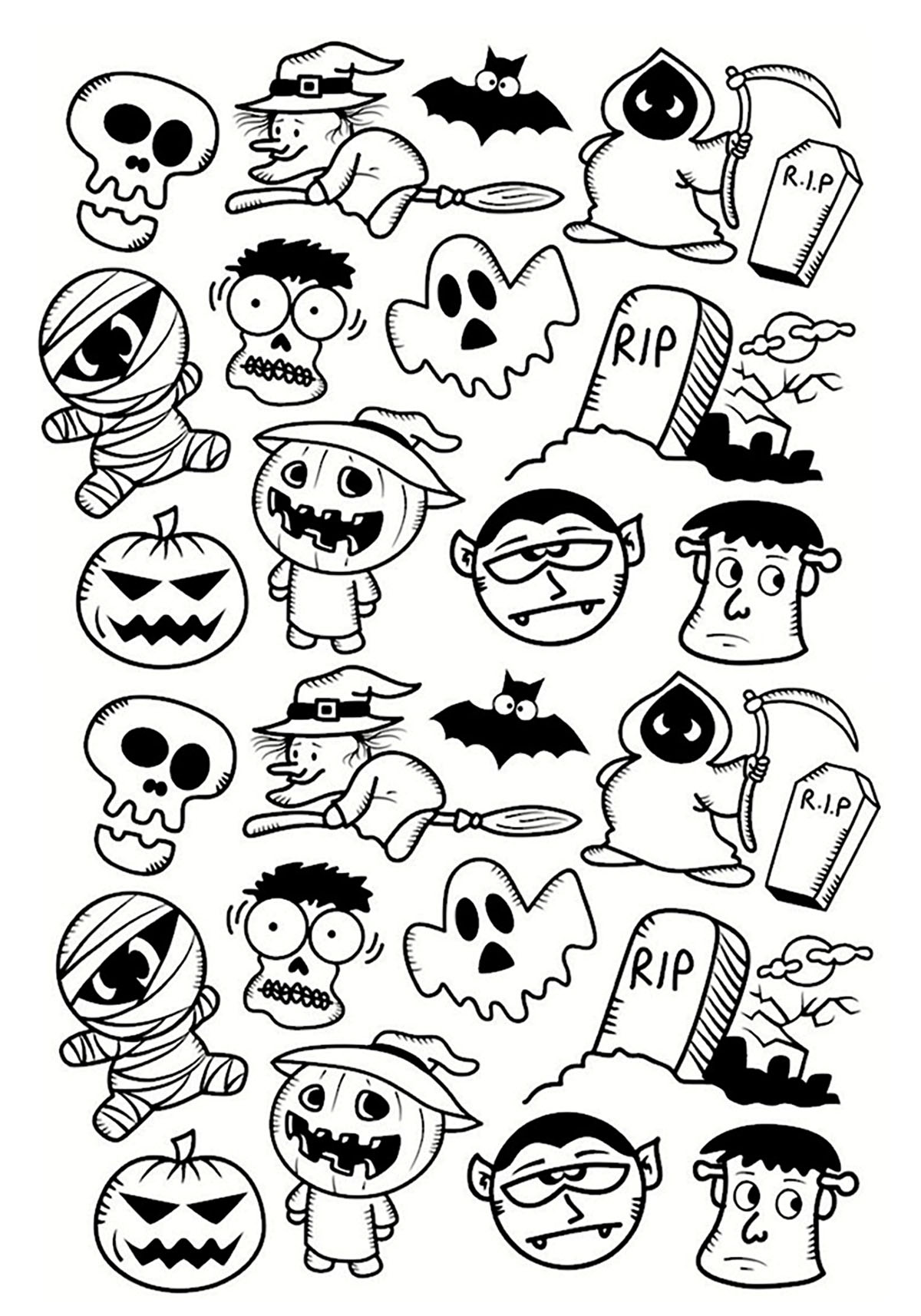 halloween adult coloring pages image=events halloween coloring adult halloween doodle characters 1