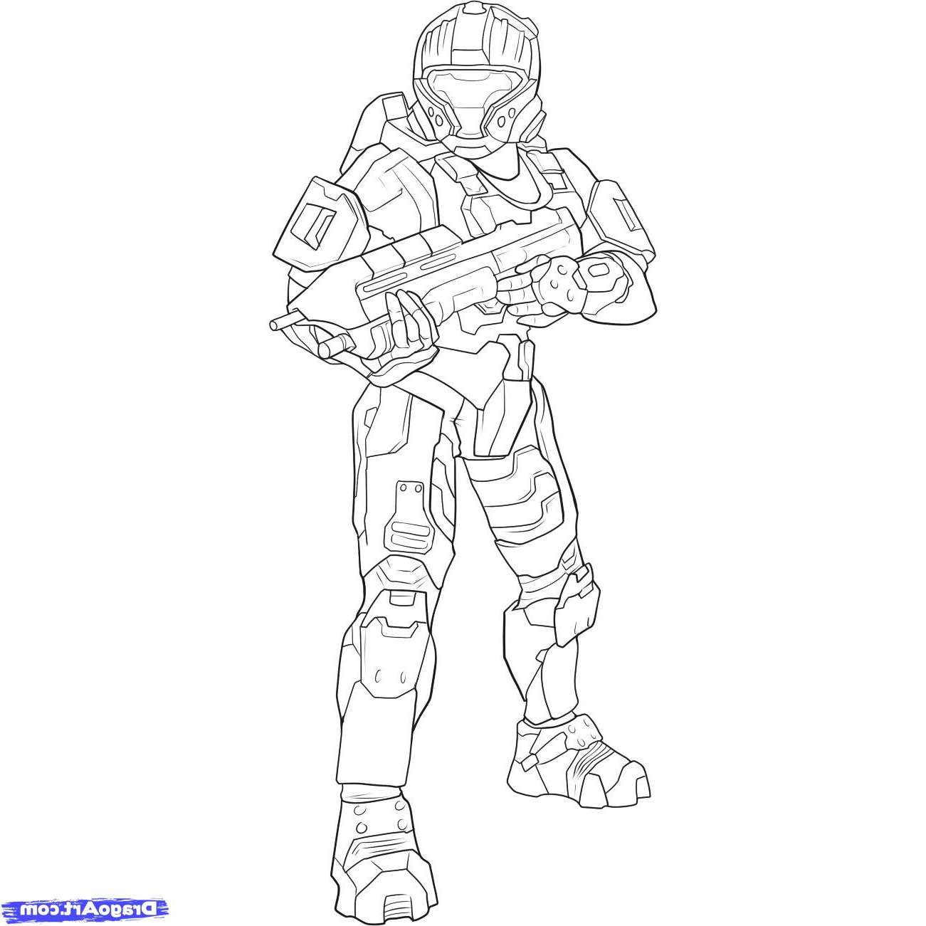 how to draw a halo spartan step 12