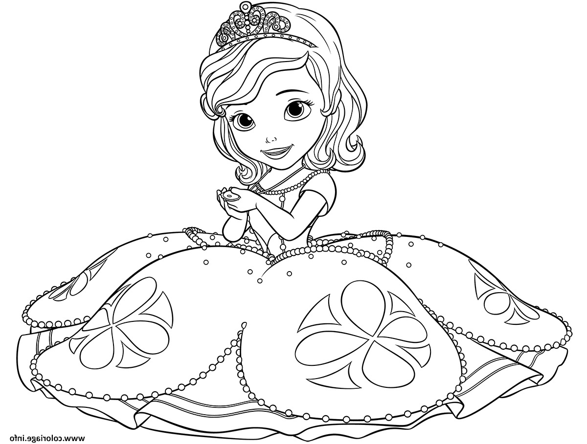 princesse sofia coloriage dessin