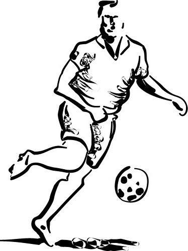 dessin joueur de foot
