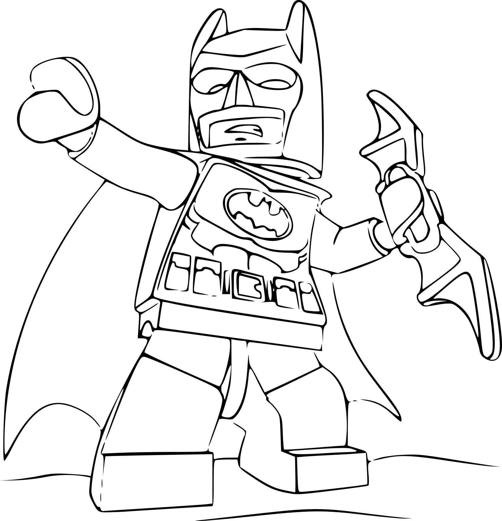 coloriage lego batman et dessin colorier