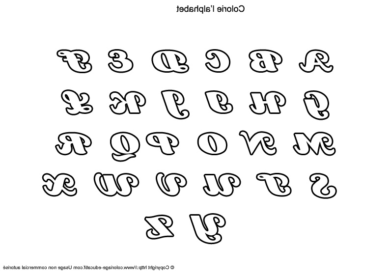 tag lettre alphabet majuscule a colorier s=super