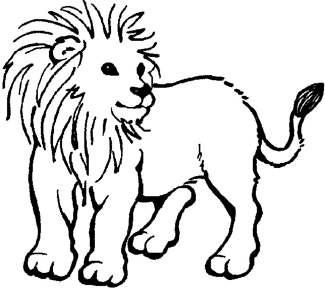 coloriage lion 0