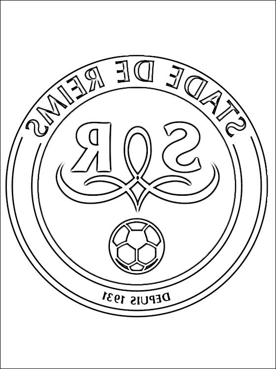 dessin avec le logo stade de reims