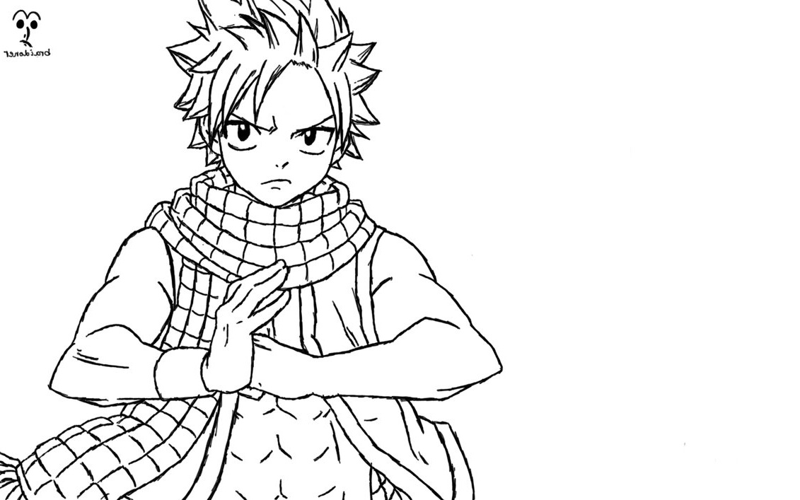 Dessin Manga Fairy Tail Beau Image Coloriage Natsu Fairy