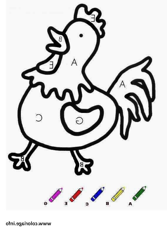 magique maternelle poule coloriage