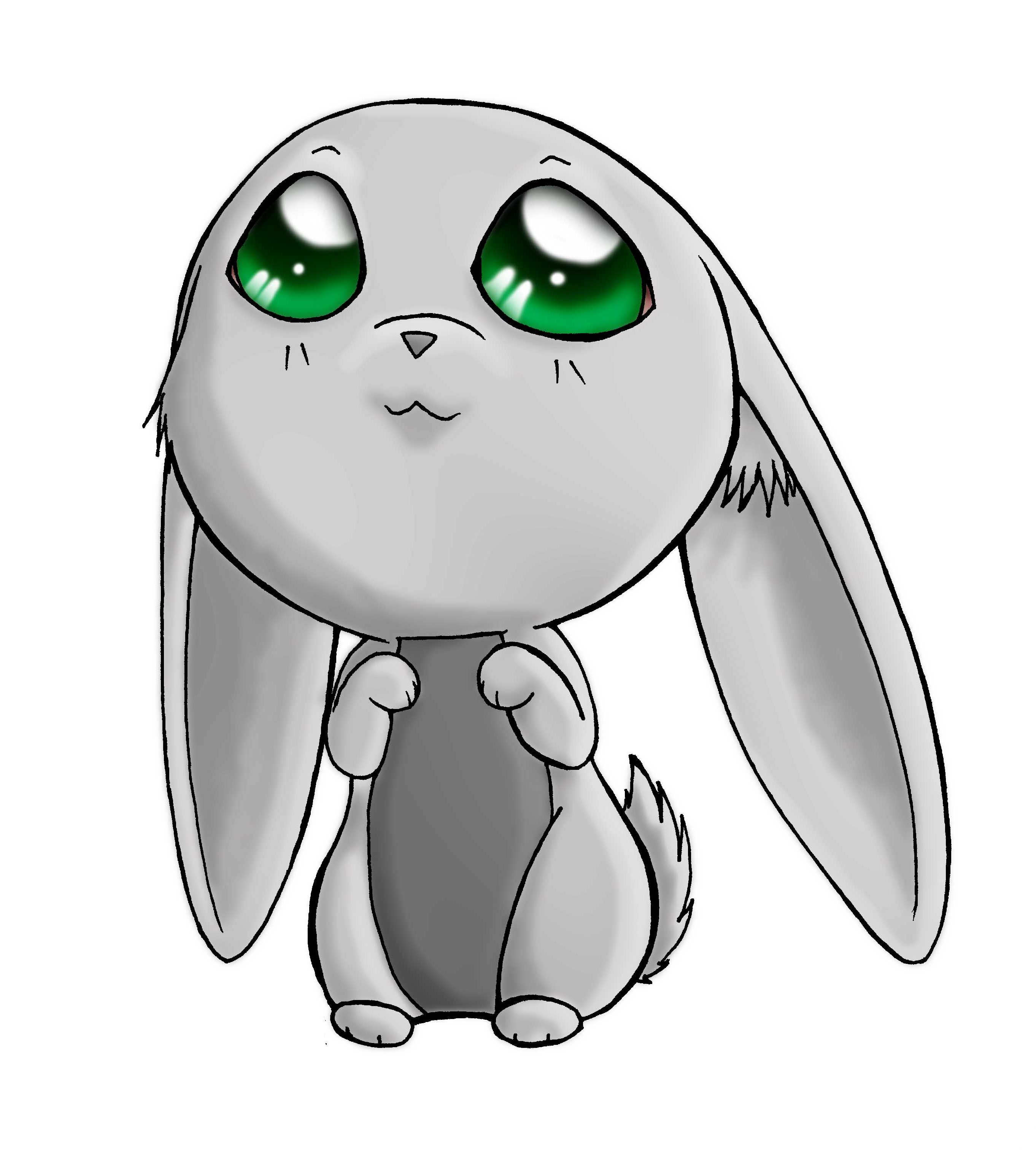 306 lapin gris manga aux yeux verts