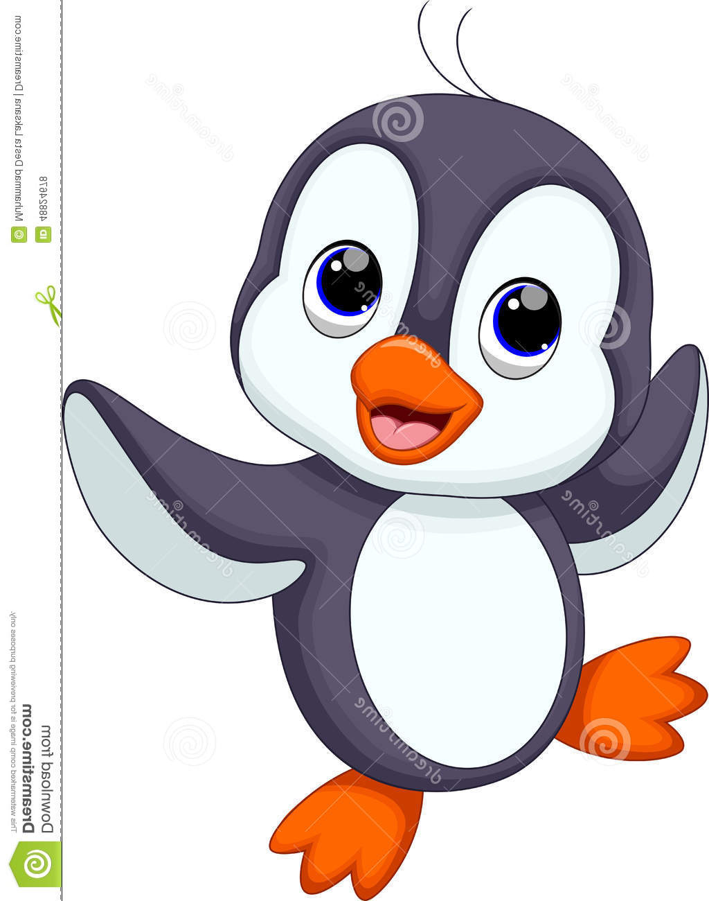 illustration stock dessin anim mignon de pingouin image
