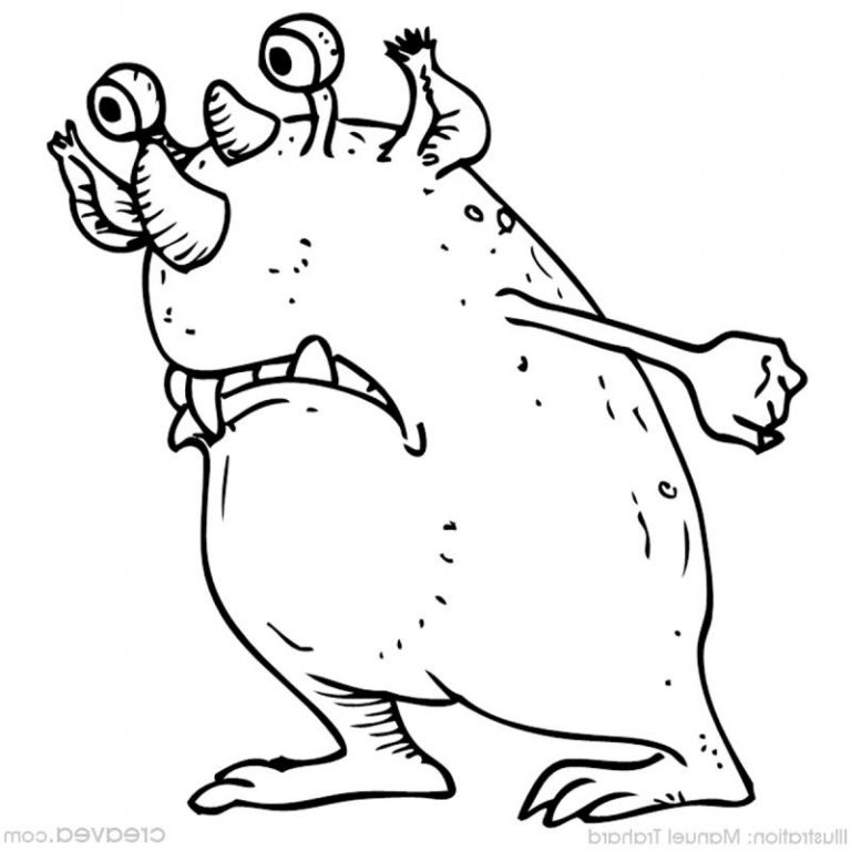 Dessin Monstre Rigolo Beau Collection Coloriage Monstre Idées Conseils Et Tuto Coloriage