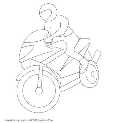 casque moto dessin