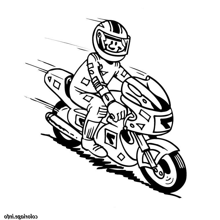 moto de course coloriage 2015