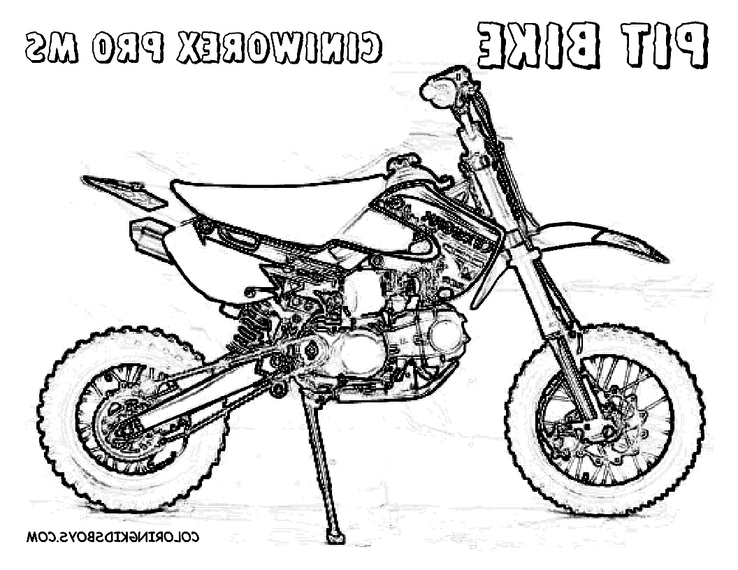 coloriage moto cross