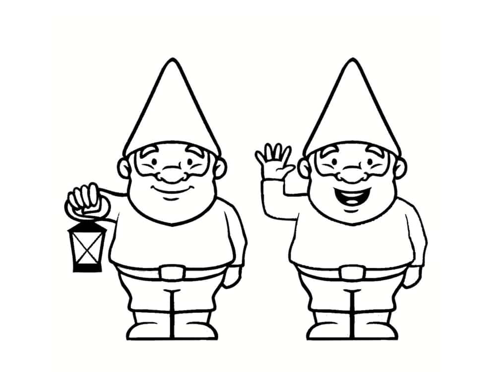 coloriage nain gnome dessins imprimer