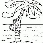 palmier des iles coloriage dessin