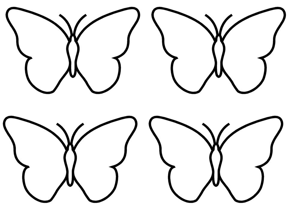 silhouette papillon imprimer