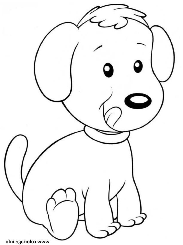 chien enfant facile maternelle coloriage dessin