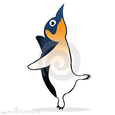 photos stock dessin animé mignon de pingouin image