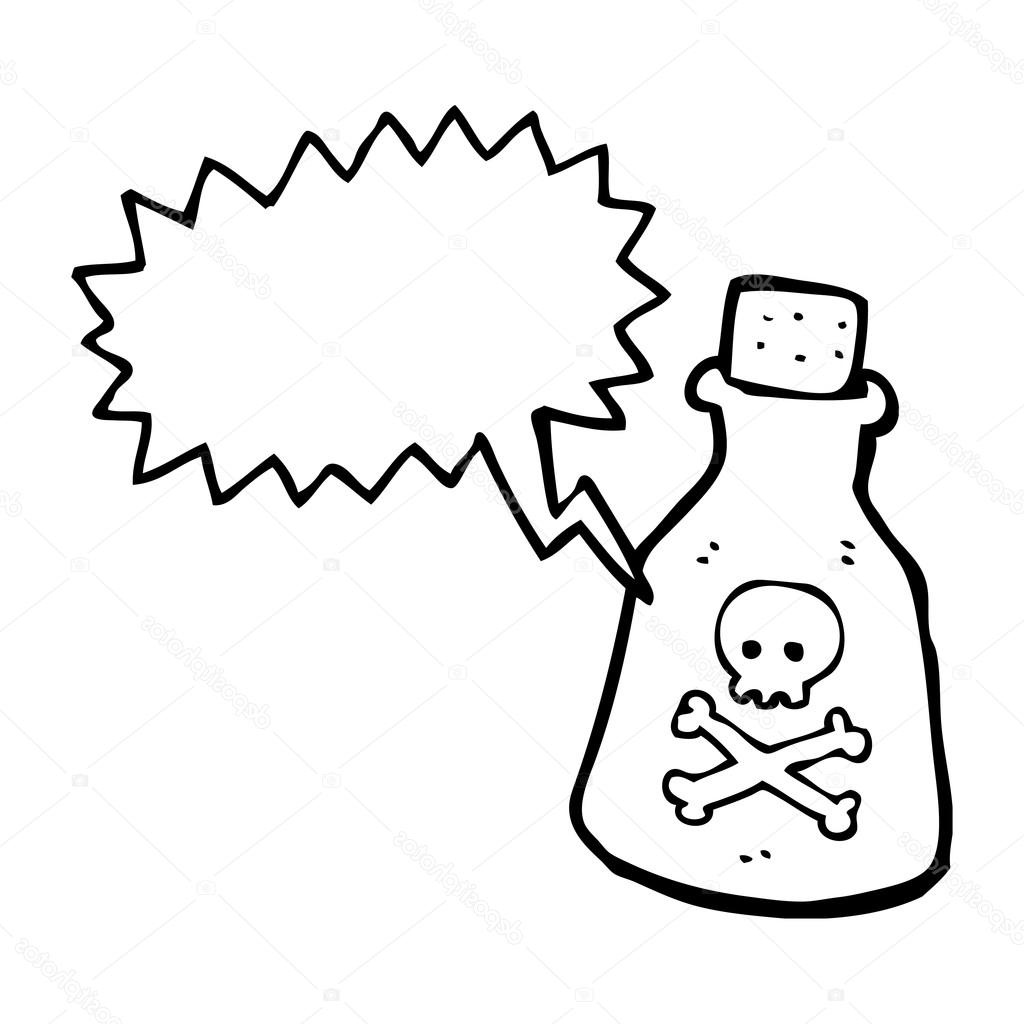 stock illustration cartoon poison