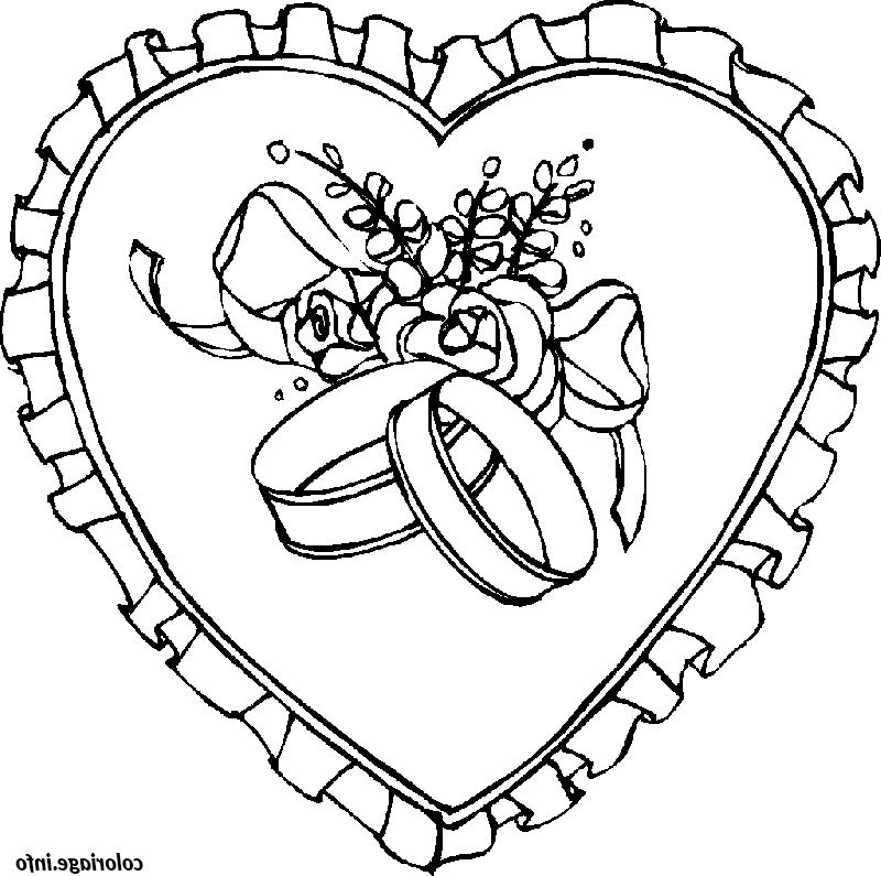 st valentin coeur pour la st valentin coloriage 7881