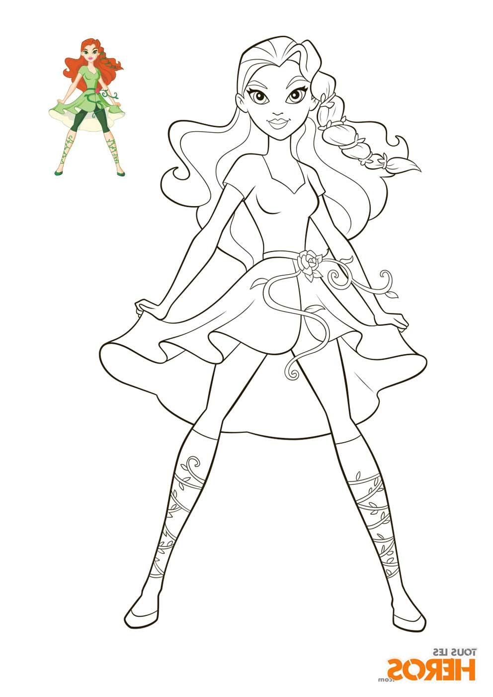 coloriages dc super hero girls