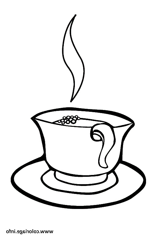 tasse de cafe coloriage dessin