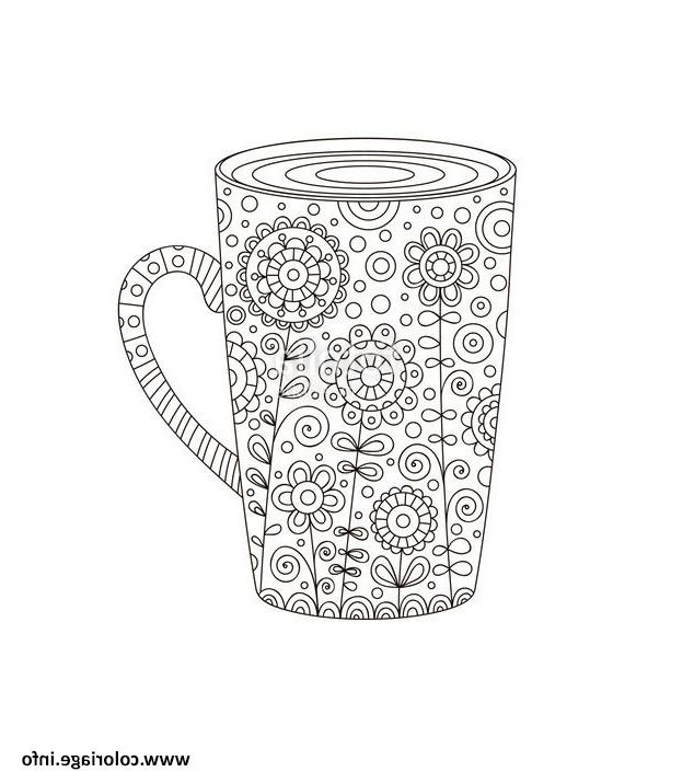 tasse de cafe a colorier et imprimer coloriage dessin