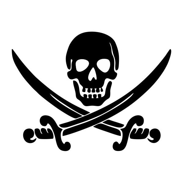 135 tatouage temporaire pirate tete de mort
