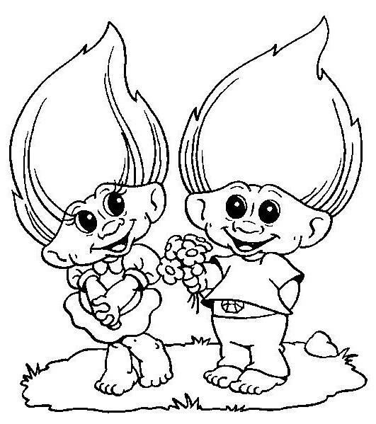 trolls movie coloring pages