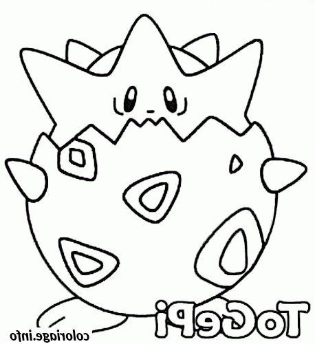 pokemon 175 togepi coloriage dessin 7989