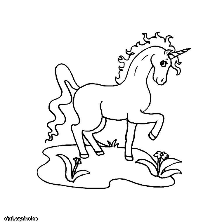 cheval licorne coloriage dessin 350